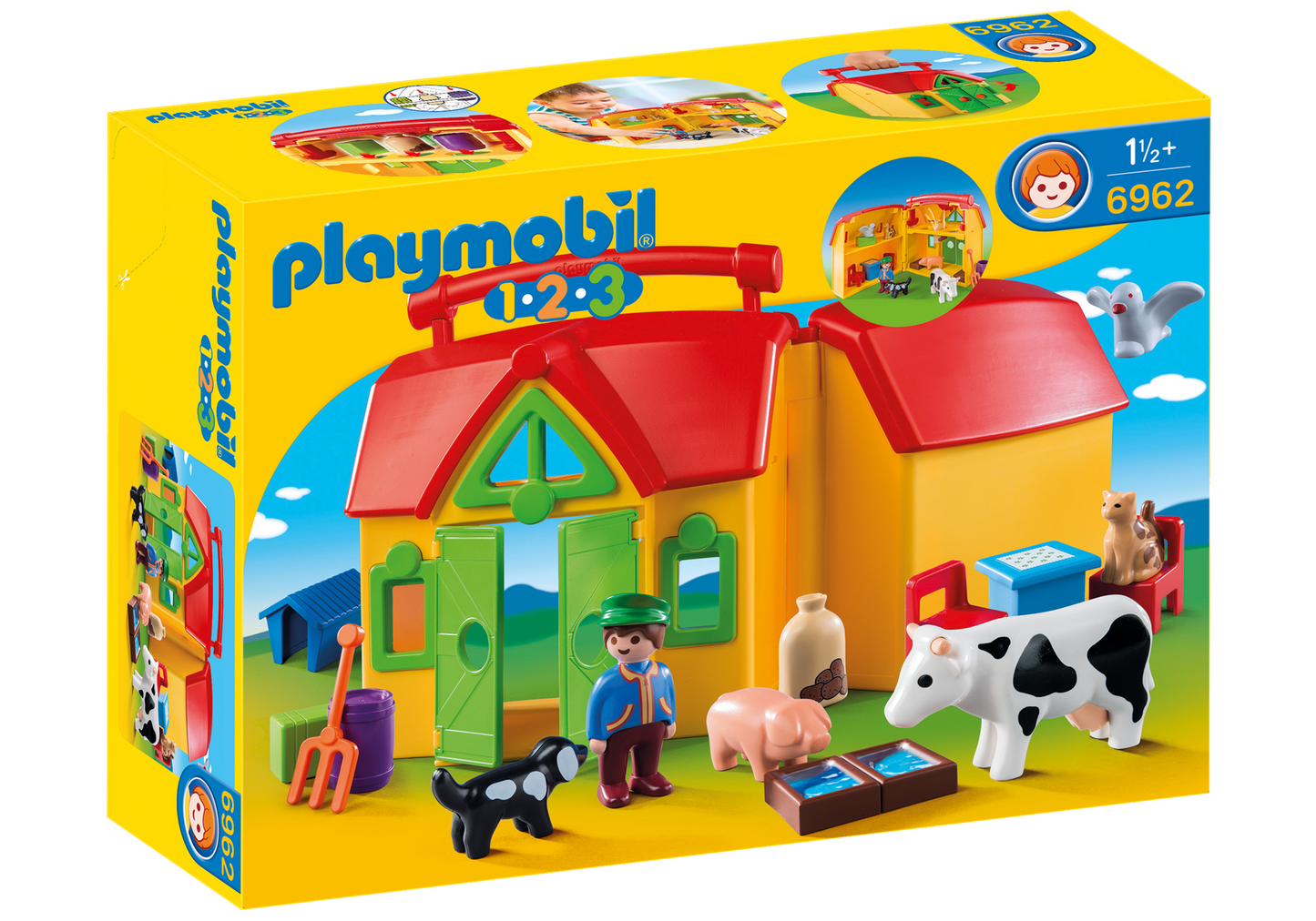 Playmobil 1.2.3 My Take Along Farm 6962