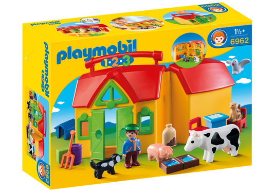 Playmobil 1.2.3 My Take Along Farm 6962