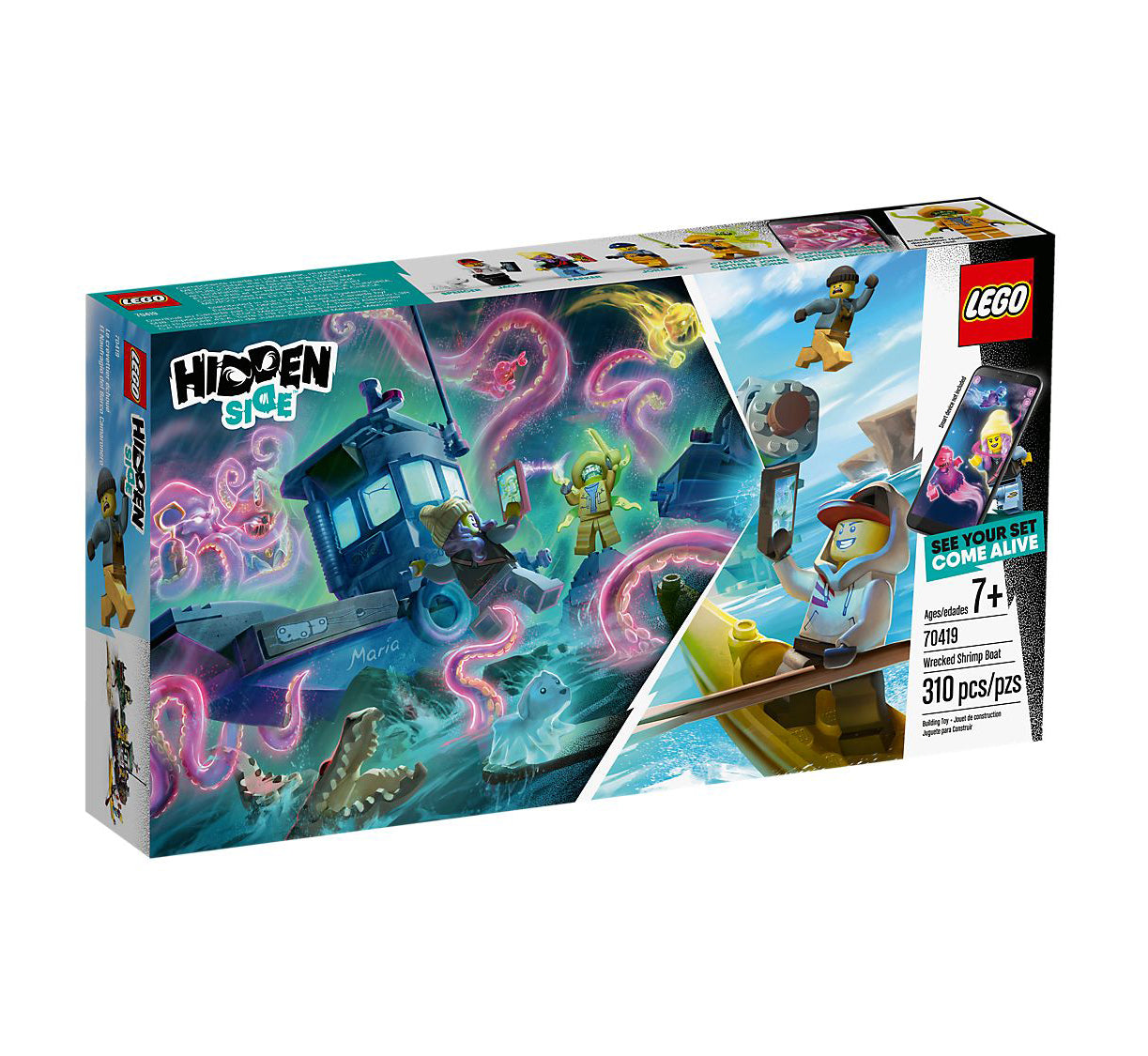 Lego Hidden Side Wrecked Shrimp Boat 70419