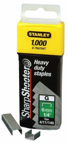 Stanley 1,000 Units 12mm x 1000 Heavy Duty Staple Pack