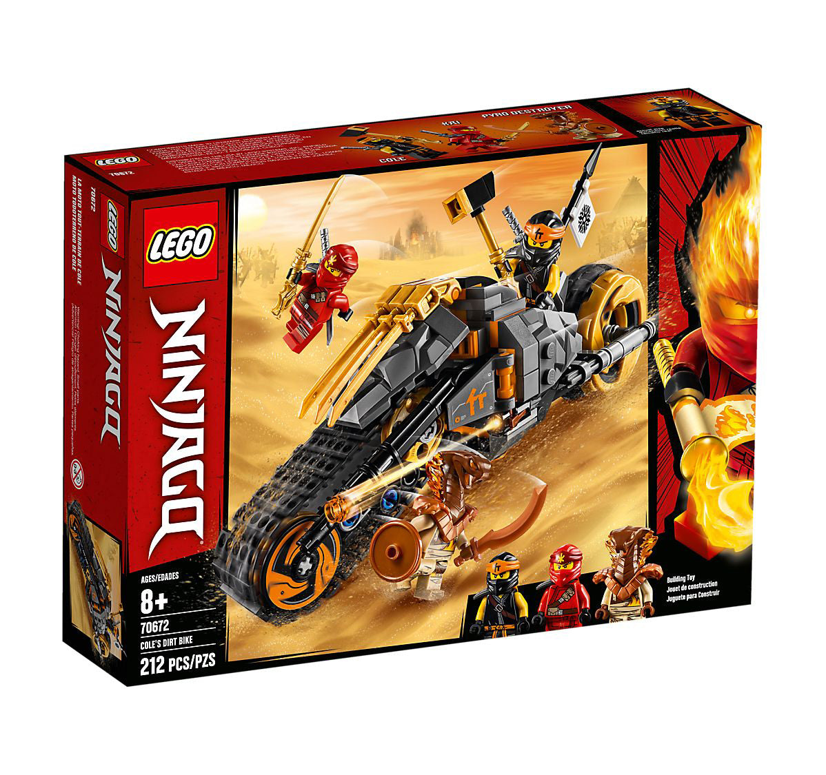 Lego Ninjago Cole's Dirt Bike 70672
