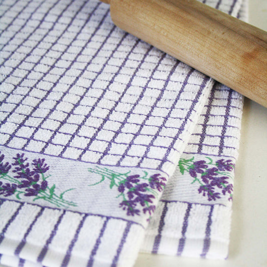 Samuel Lamont Poli-Dri Tea Towel Jacquard Lavender