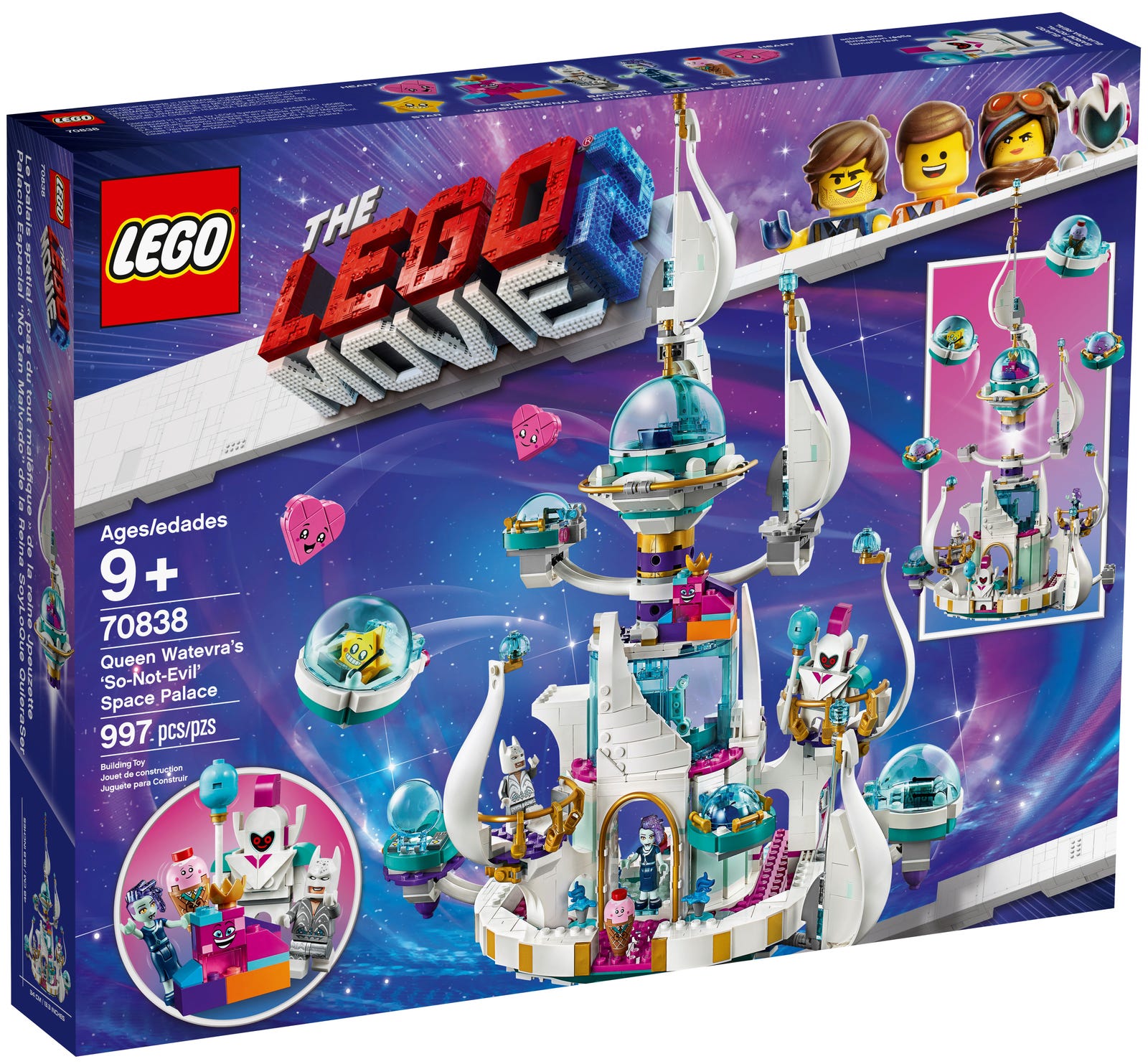 Lego Movie 2 Queen Watevra's ‘So-Not-Evil' Space Palace 70838