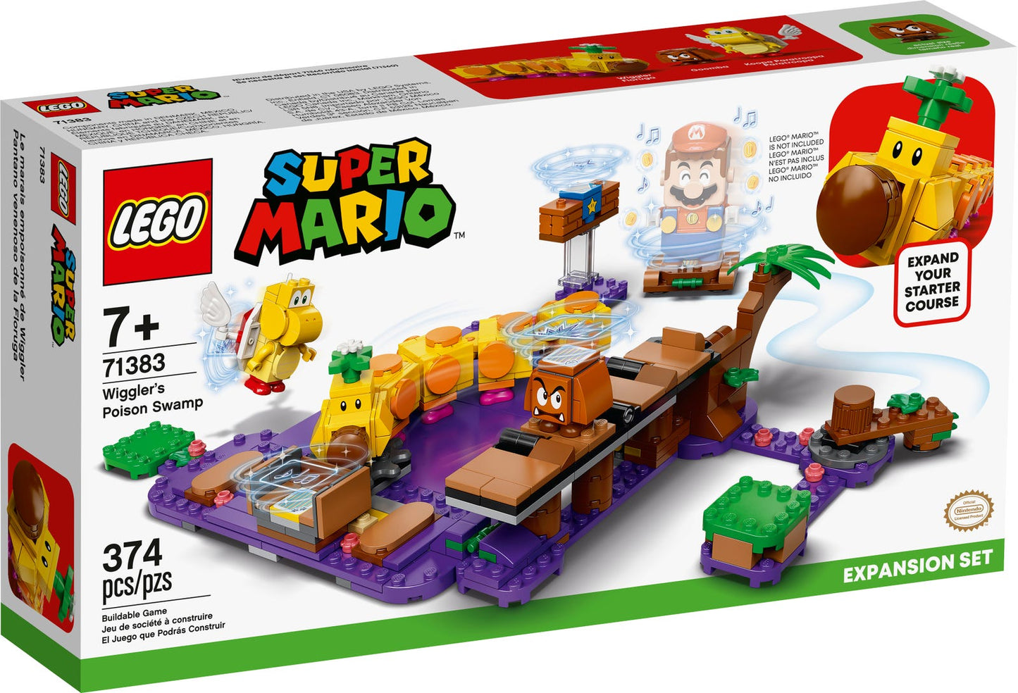 LEGO Super Mario Wiggler's Poison Swamp Expansion Set 71383