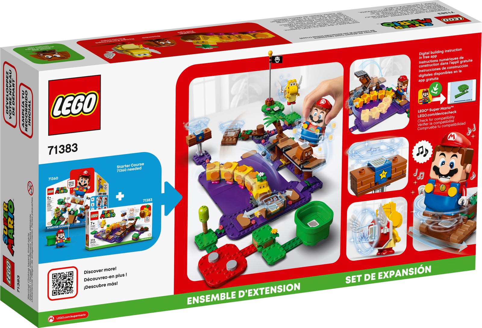 LEGO Super Mario Wiggler's Poison Swamp Expansion Set 71383