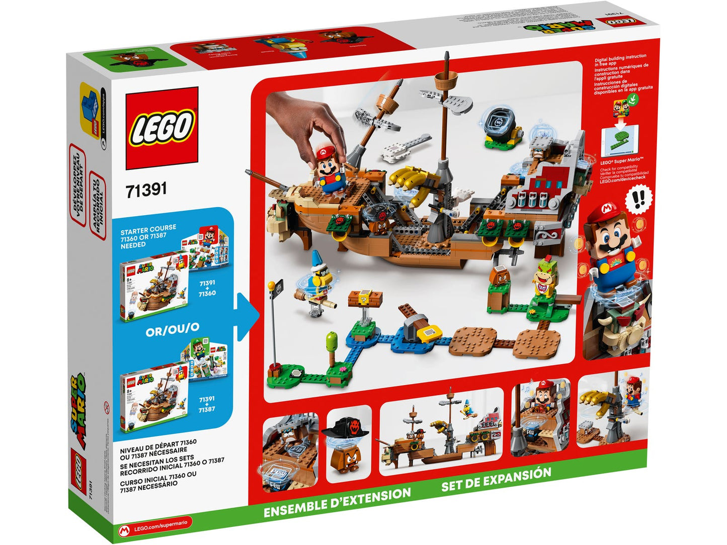 Lego Super Mario Bowser's Airship Expansion Set 71391