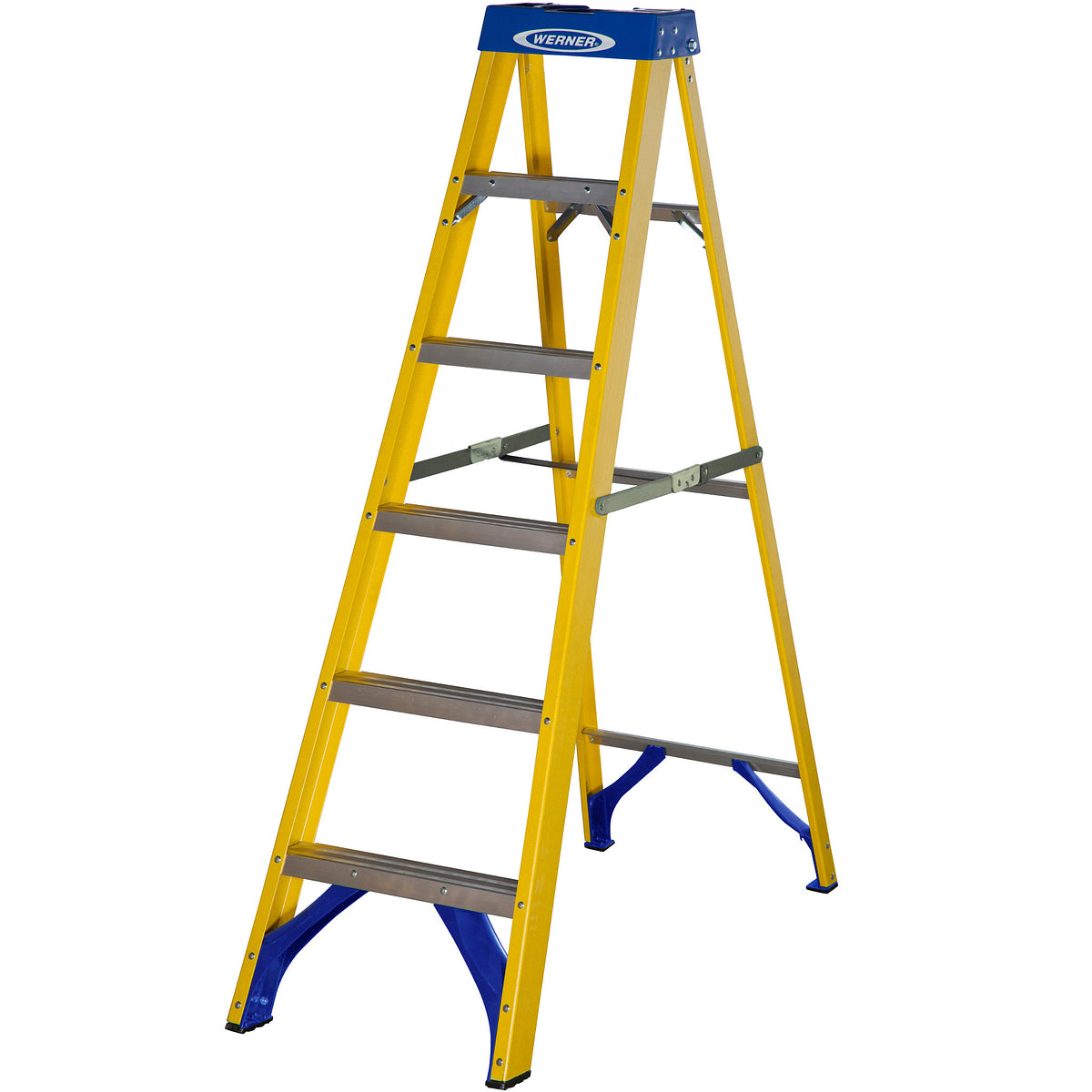 Werner Fibreglass Swingback Step Ladder 6 Tread