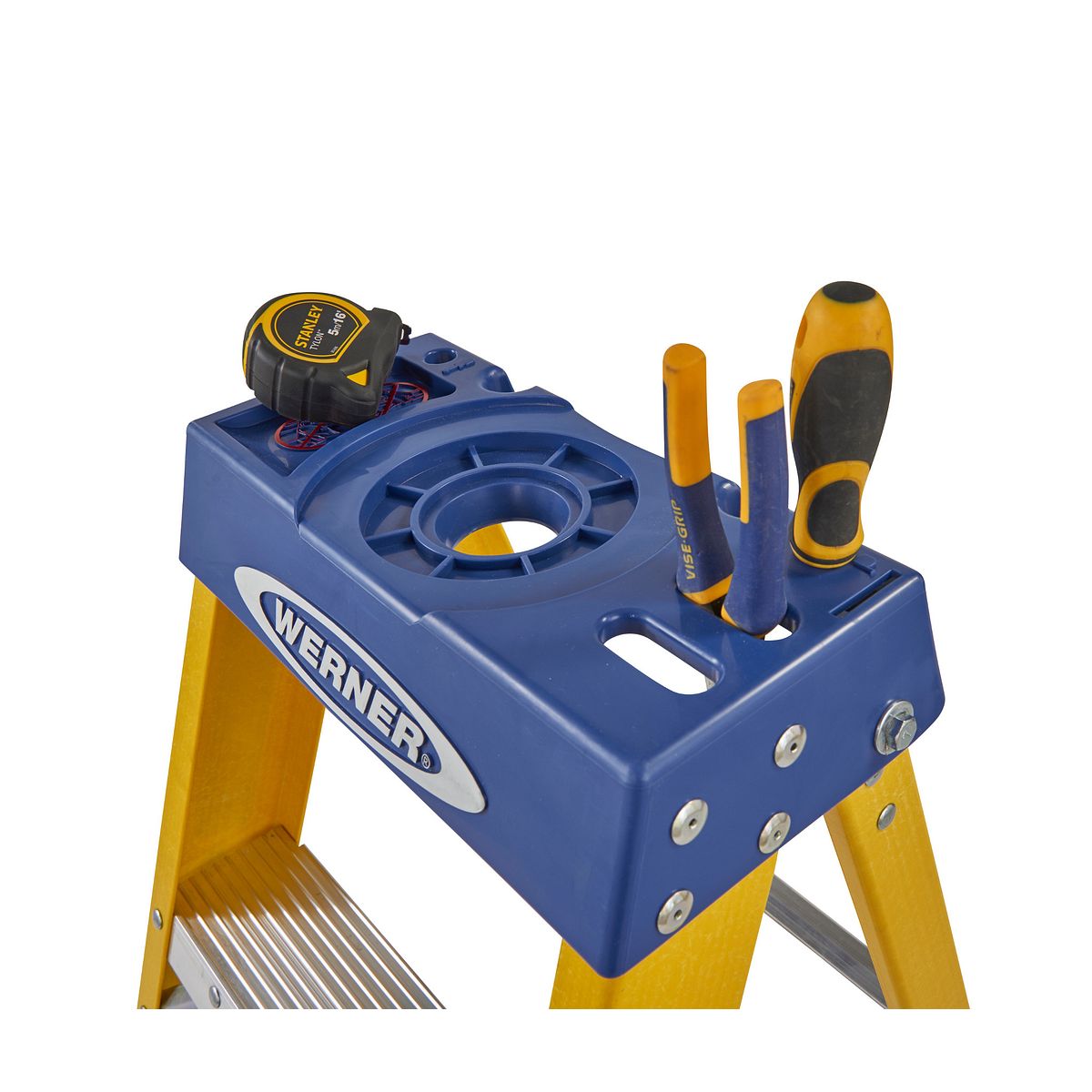 Werner Fibreglass Swingback Step Ladder 6 Tread