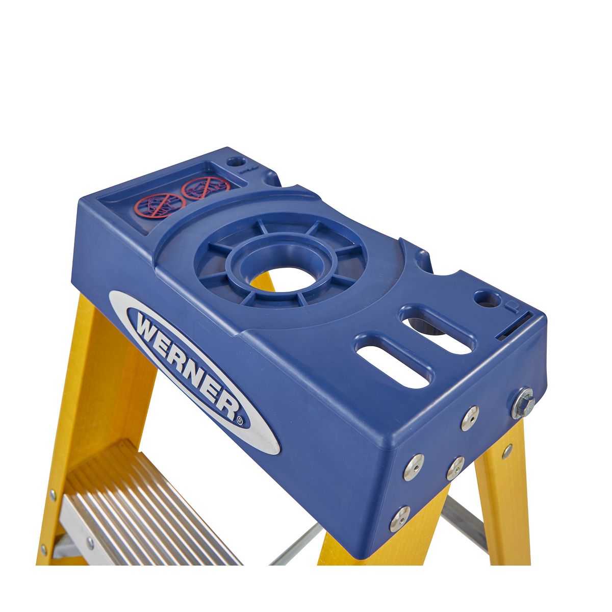 Werner Fibreglass Swingback Step Ladder 6 Tread