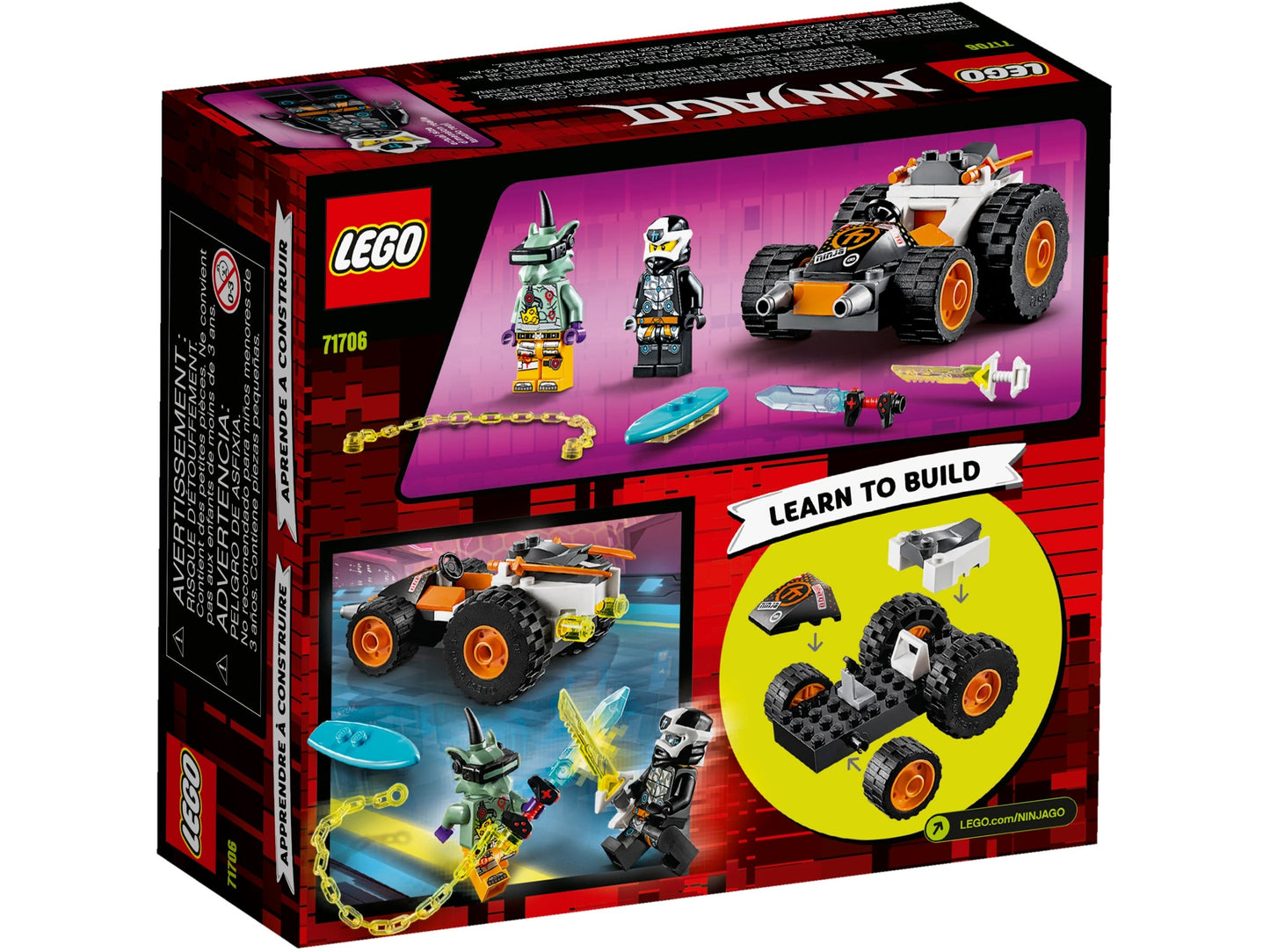 Lego Ninjago Cole's Speeder Car 71706