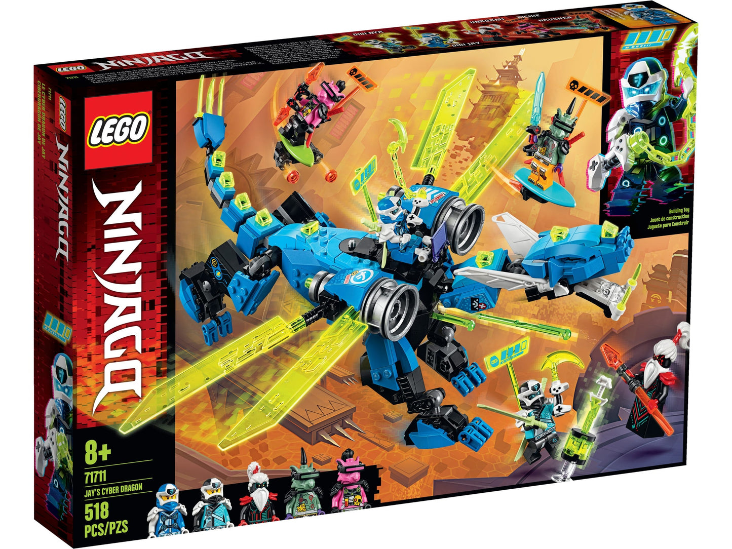 Lego Ninjago Jay's Cyber Dragon 71711