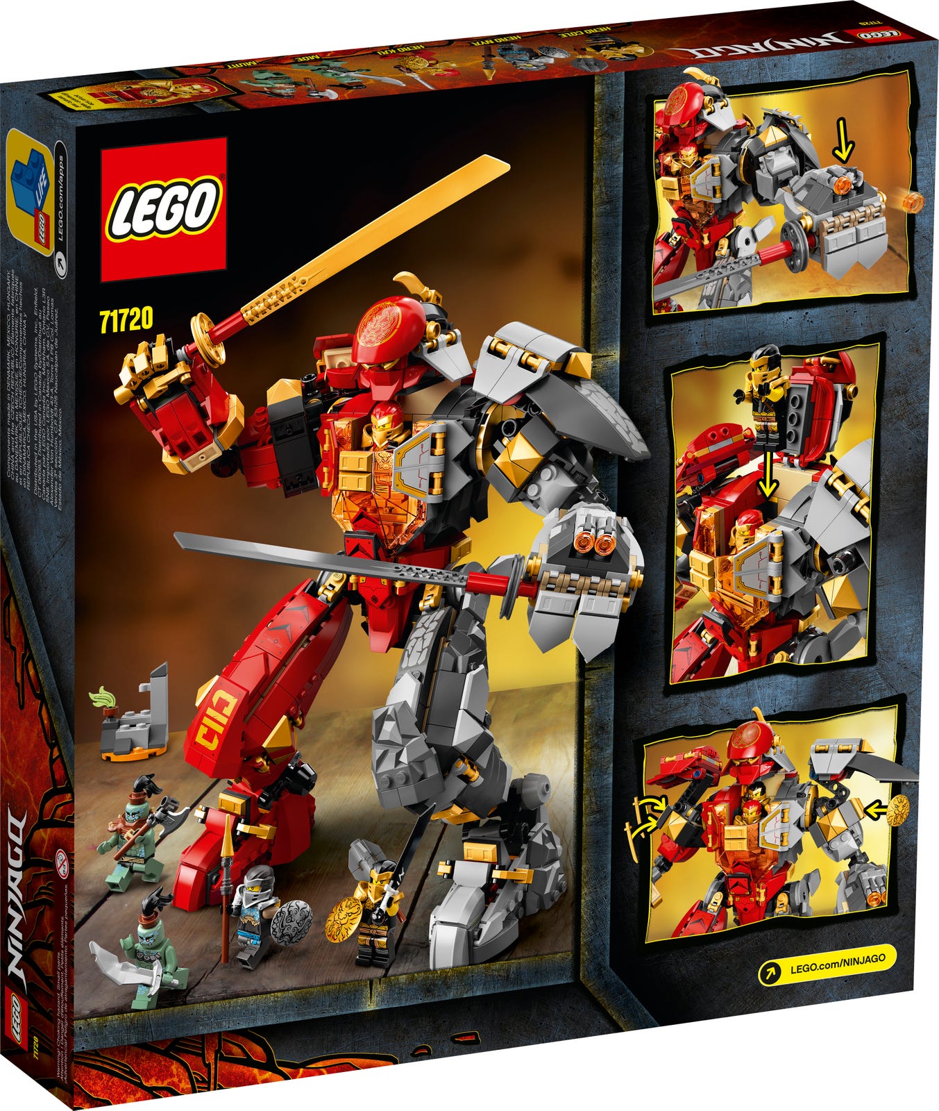 Lego Ninjago Fire Stone Mech 71720