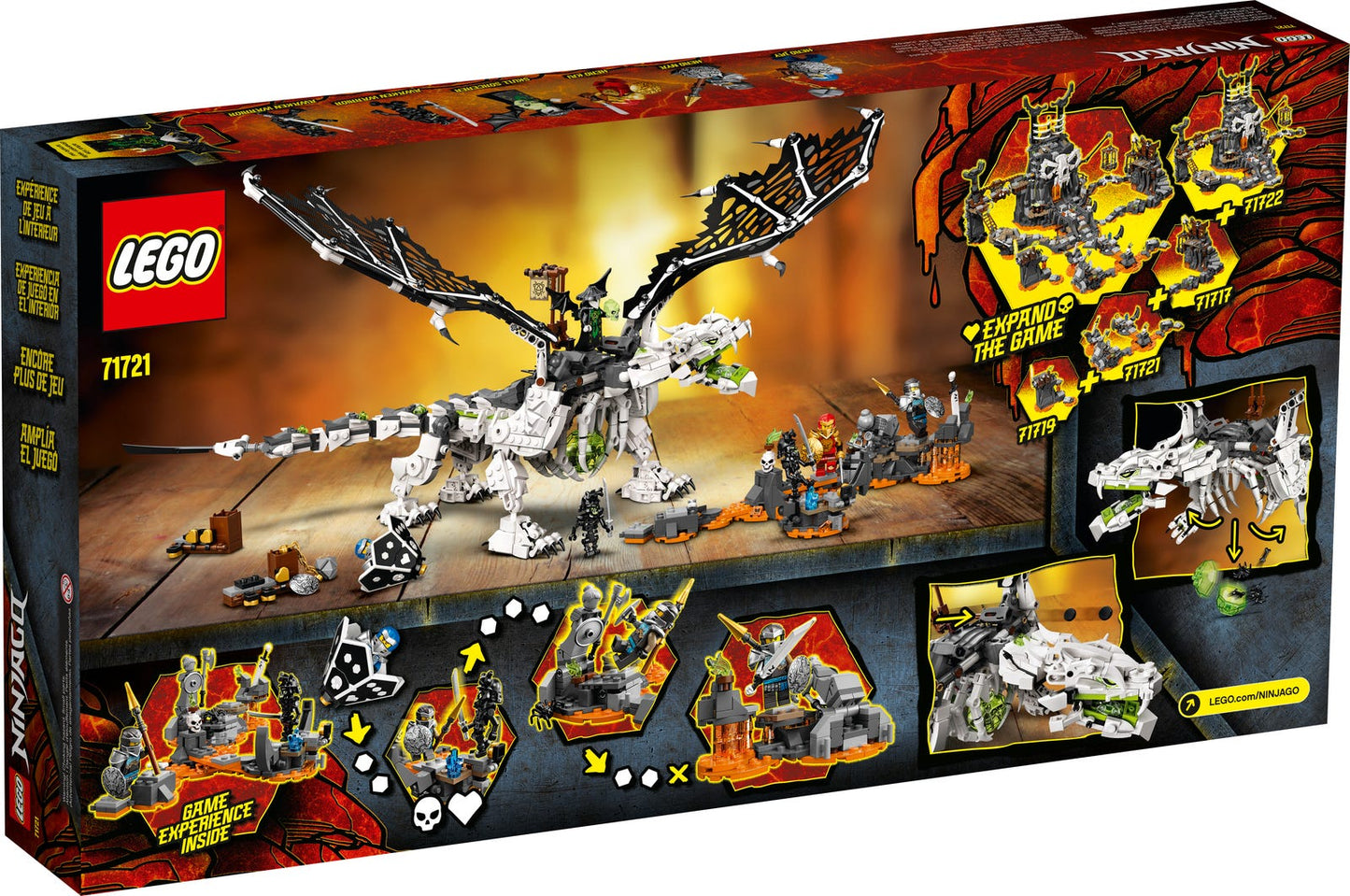 LEGO Ninjago Skull Sorcerer's Dragon 71721