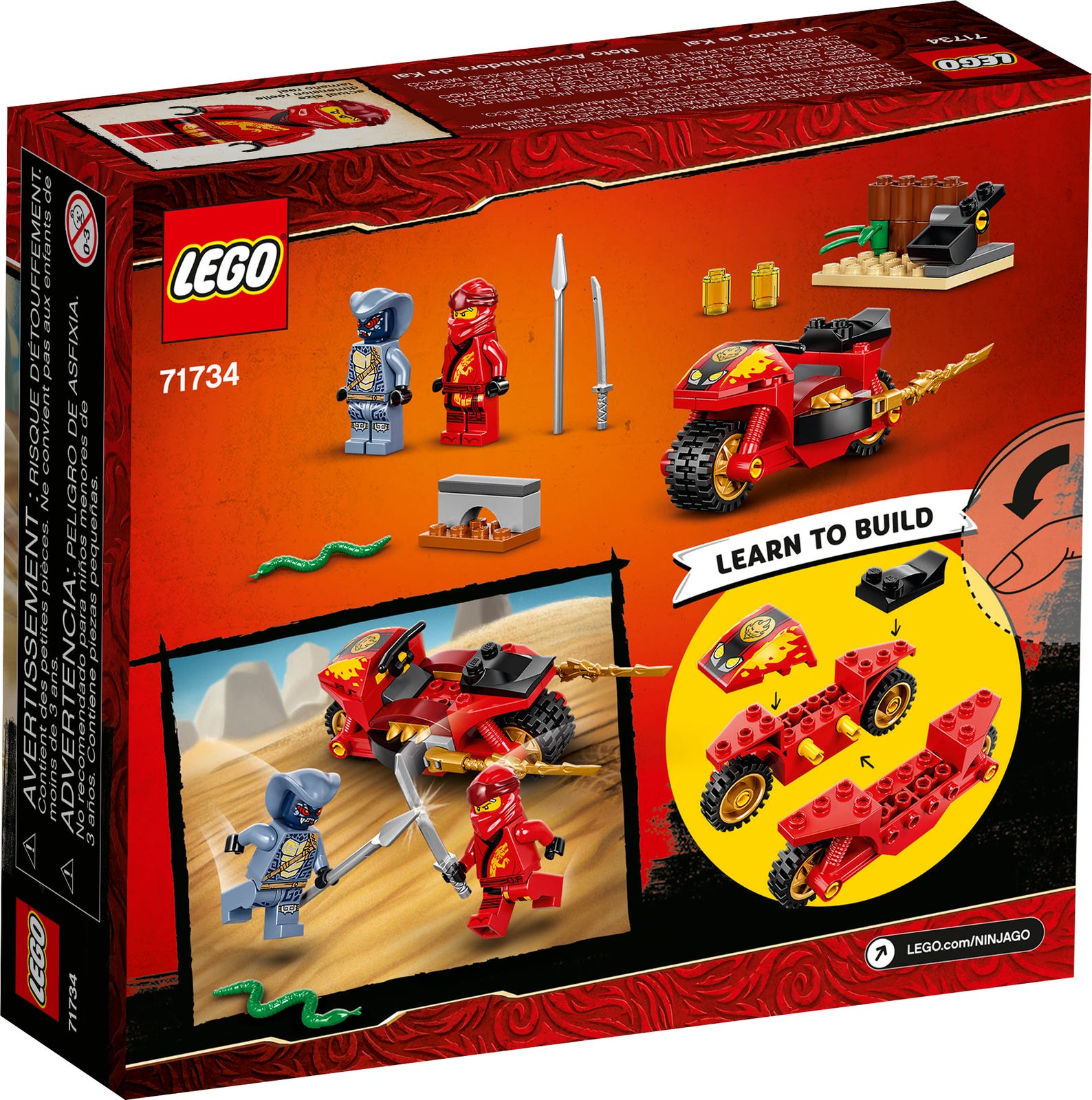 Lego Ninjago Kai's Blade Cycle 71734