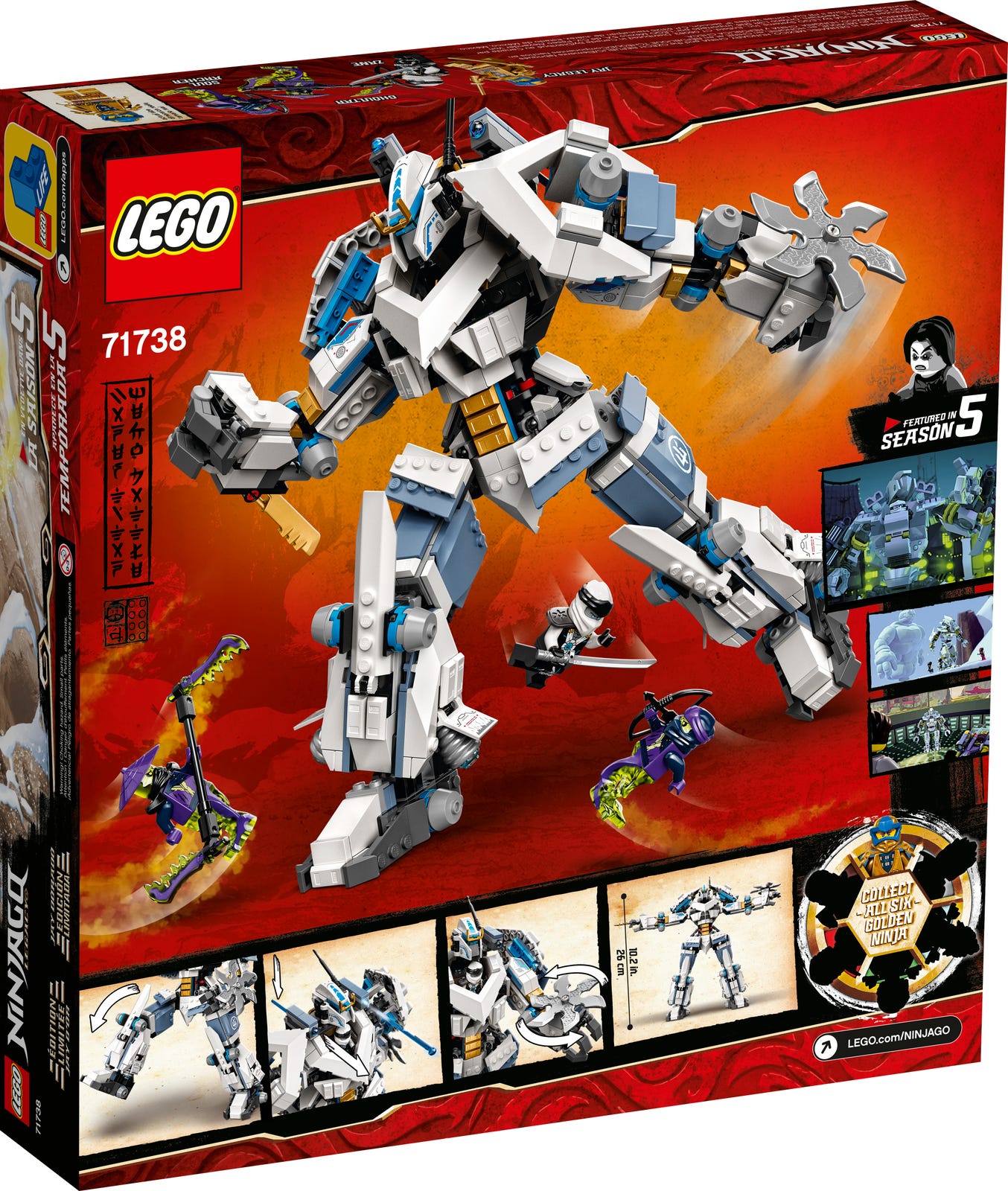 LEGO Ninjago Zane's Titan Mech Battle 71738
