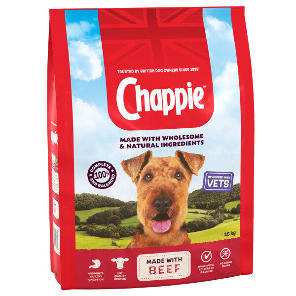 Chappie Complete Adult Beef & Cereal Dog Food 15kg