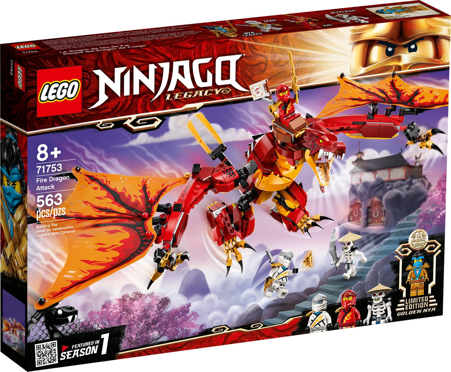 Lego Ninjago Fire Dragon Attack 71753