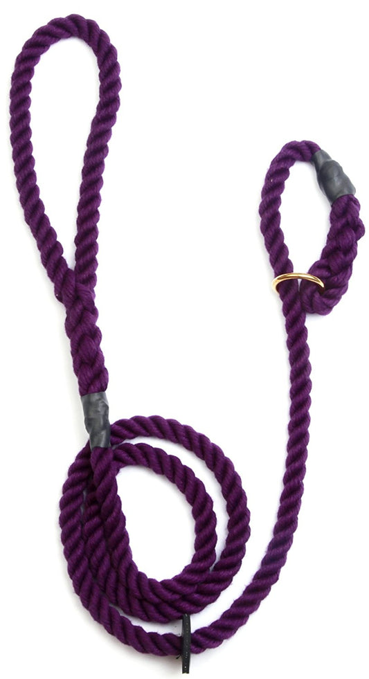 Outhwaite Gun Dog Slip Lead 8mm Purple