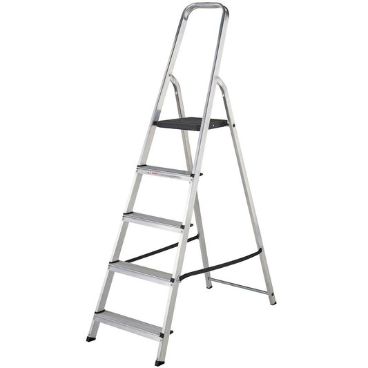 Werner Step Ladder 5 Tread High Handrail