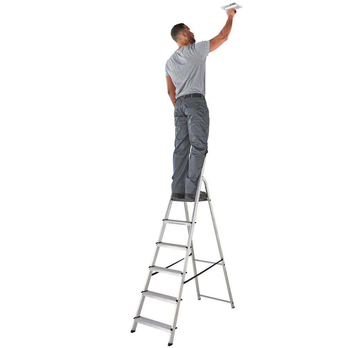 Werner Step Ladder 6 Tread High Handrail