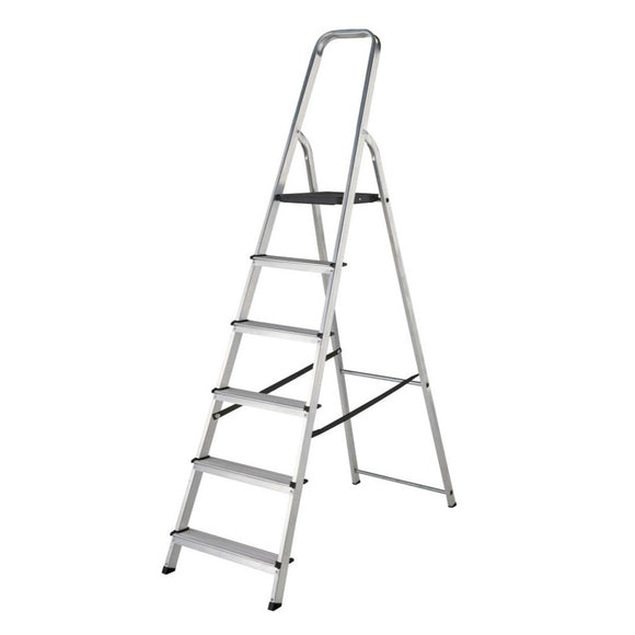 Werner Step Ladder 6 Tread High Handrail