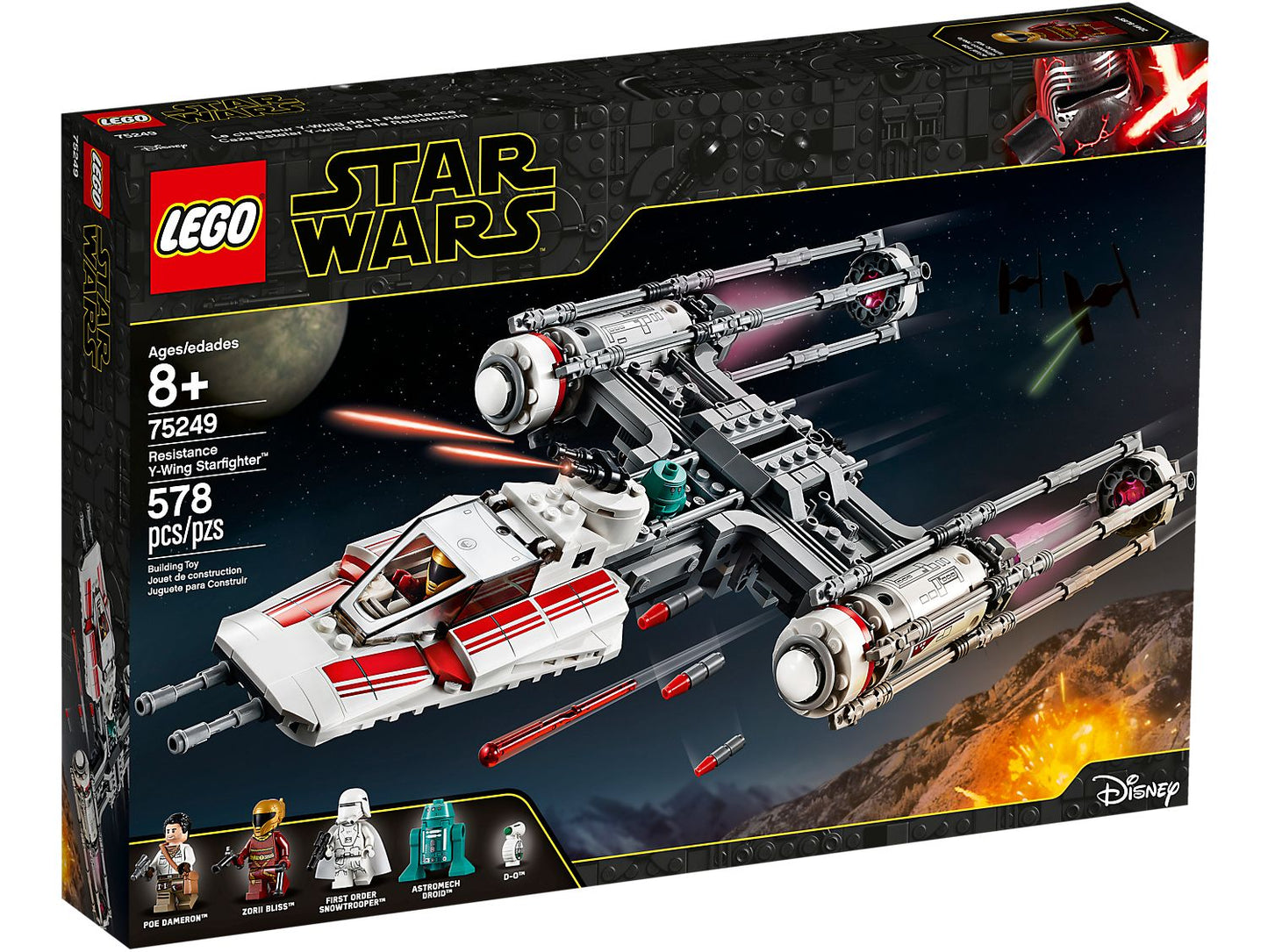 Lego Star Wars Resistance Y-Wing Starfighter 75249