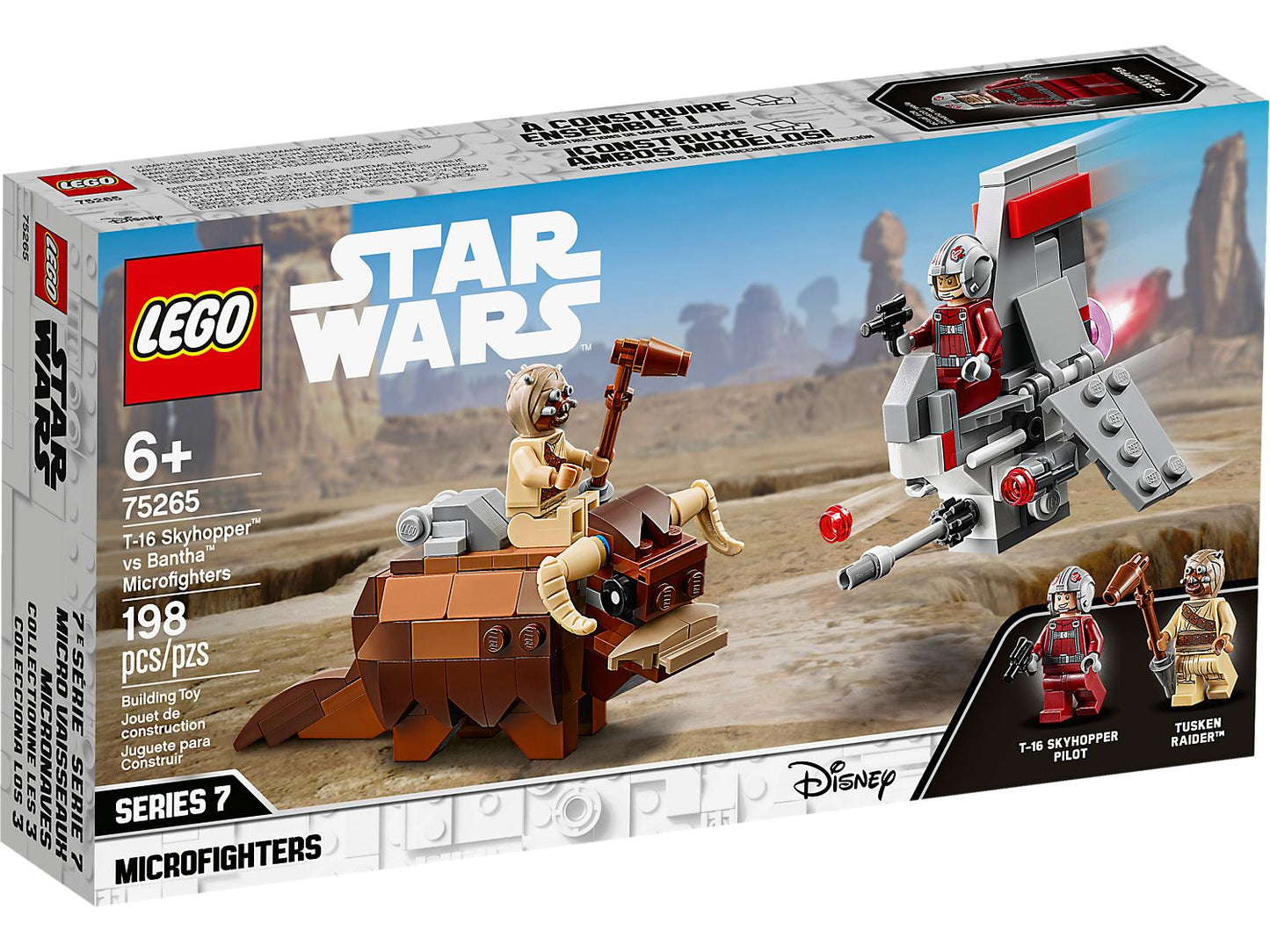 Lego Star Wars T-16 Skyhopper vs Bantha Microfighters 75265