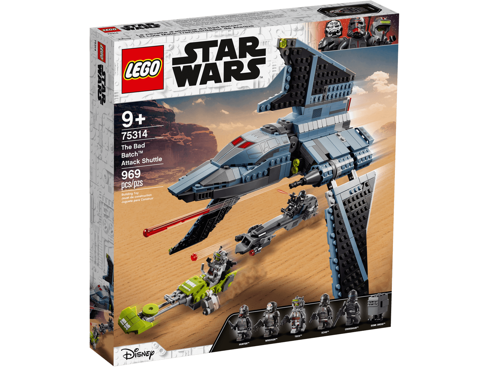Lego Star Wars The Bad Batch Attack Shuttle 75314