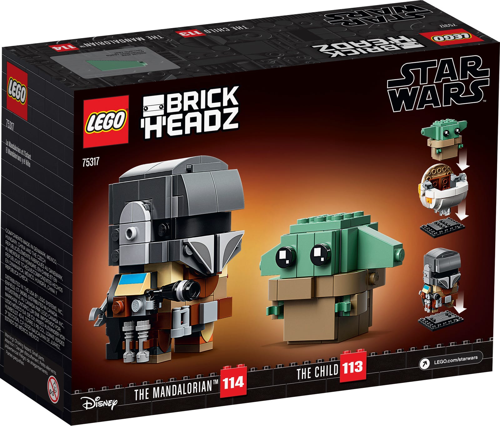 Lego Brickheadz Mandalorian & Child