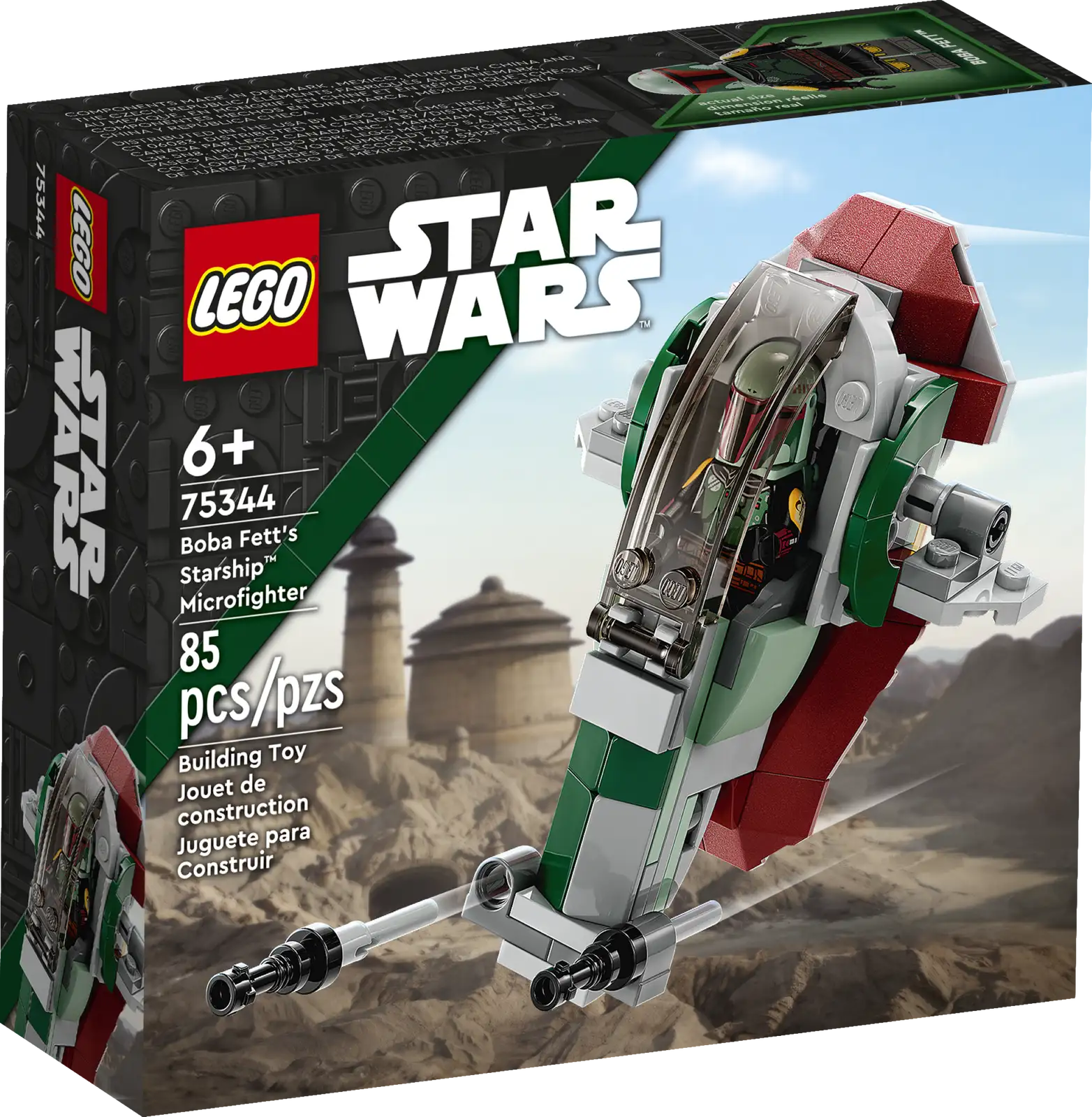 Lego Star Wars Boba Fett's Starship Microfighter 75344