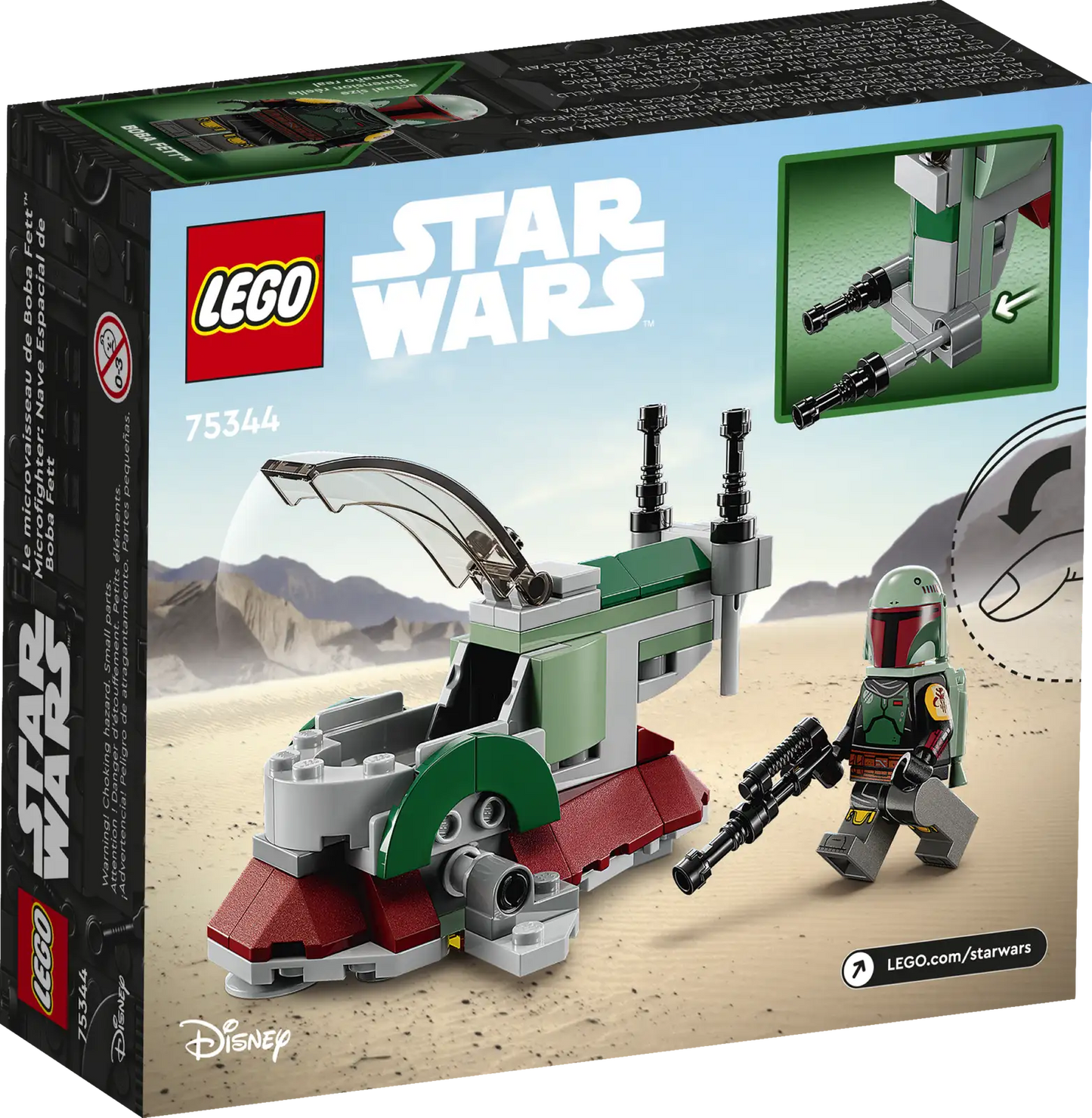 Lego Star Wars Boba Fett's Starship Microfighter 75344