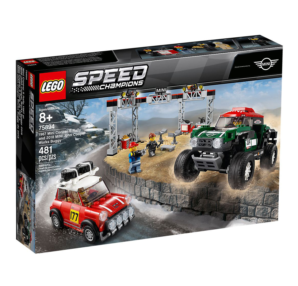 Lego Speed Champions 1967 Mini Cooper S Rally & 2018 MINI John Cooper Works Buggy 75894