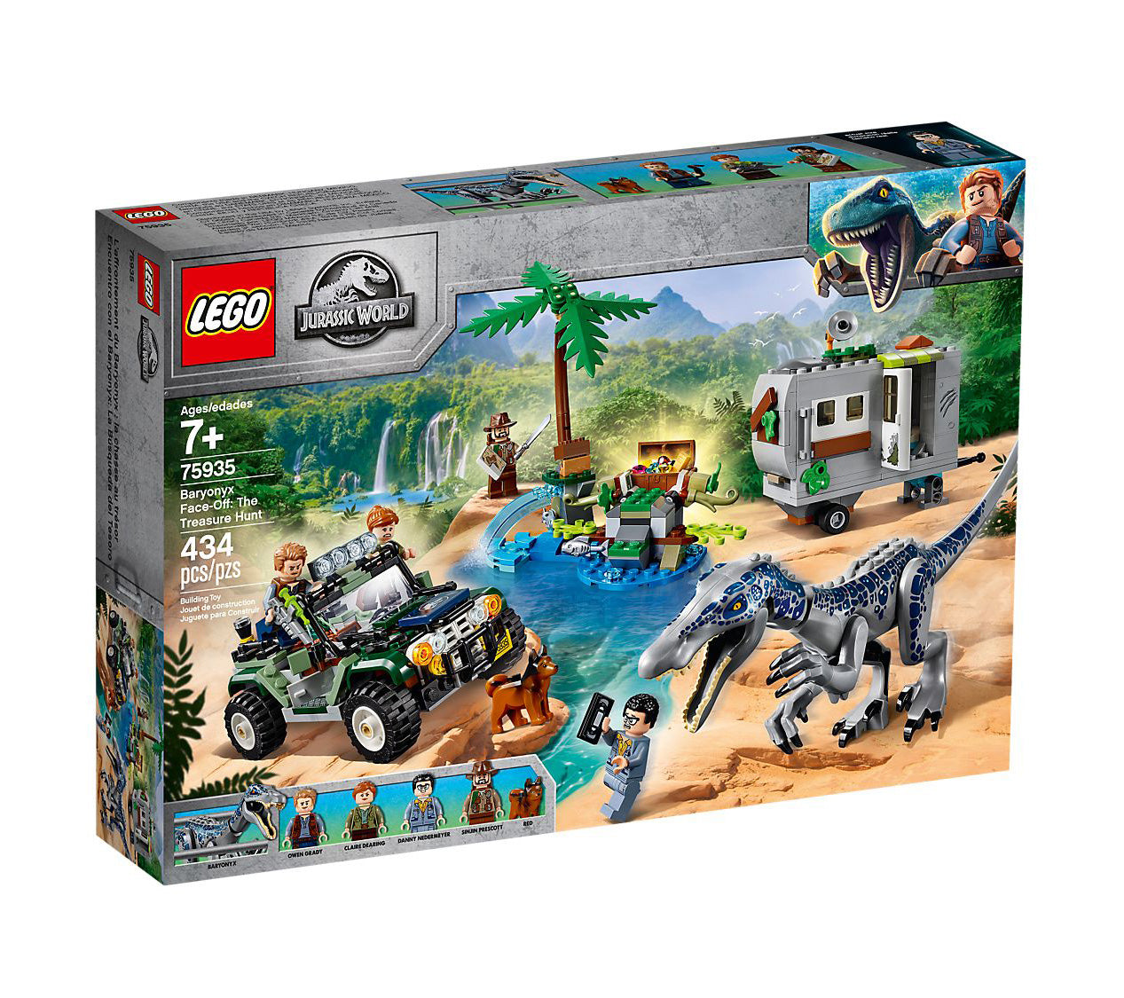 Lego Jurassic World Baryonyx Face-Off: The Treasure Hunt 75935