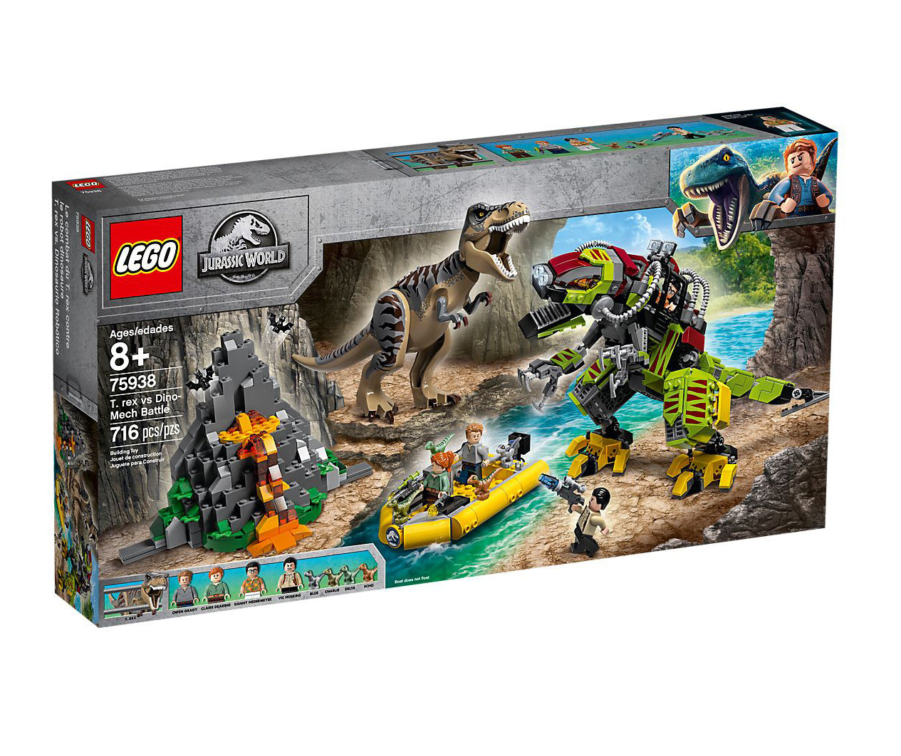 Lego Jurassic World T.Rex vs Dino-Mech Battle 75938