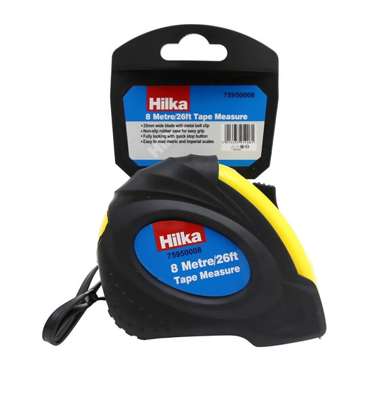 Hilka Tape Measure 8m/26ft