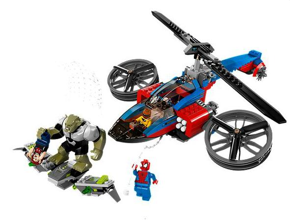 Lego Marvel Super Heroes Spider-Helicopter Rescue 76016