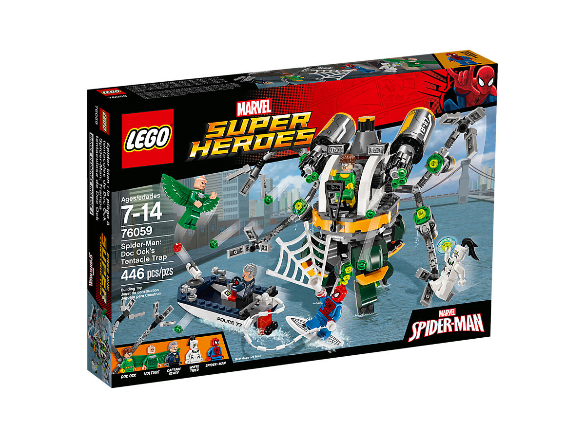 Lego Marvel Super Heroes Spider-Man Doc Ock's Tentacle Trap 76059