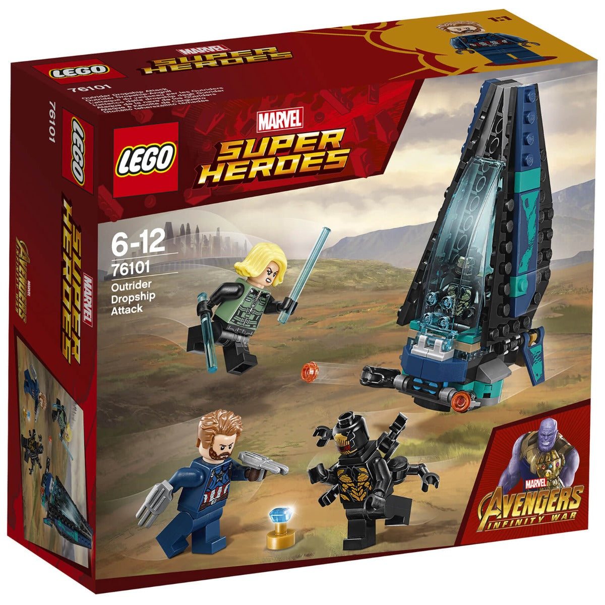 Lego Superheroes Avengers Outrider Dropship Attack 76101