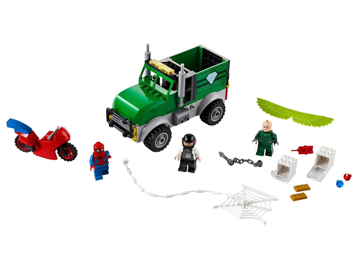 Lego Marvel Spiderman Vulture's Trucker Robbery 76147