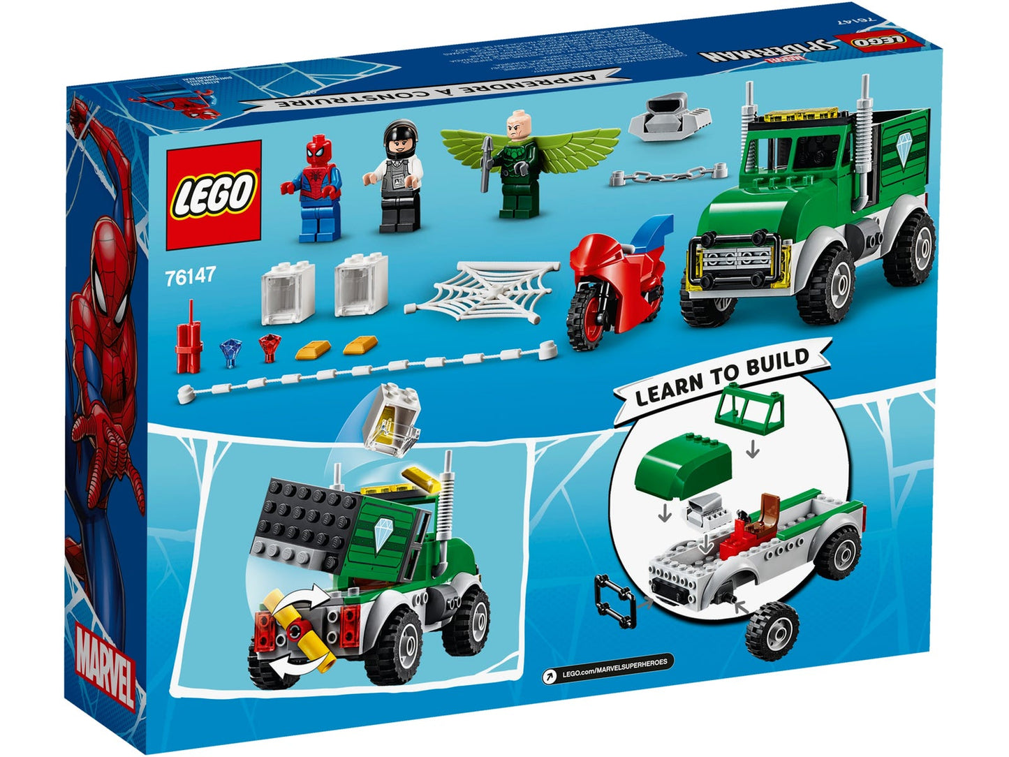 Lego Marvel Spiderman Vulture's Trucker Robbery 76147