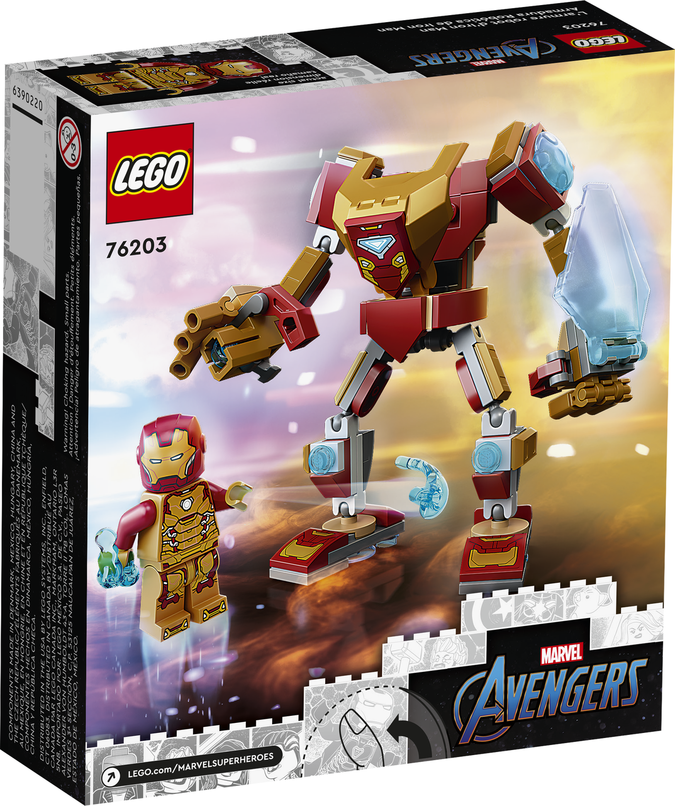LEGO Marvel Iron Man Mech Armour 76203