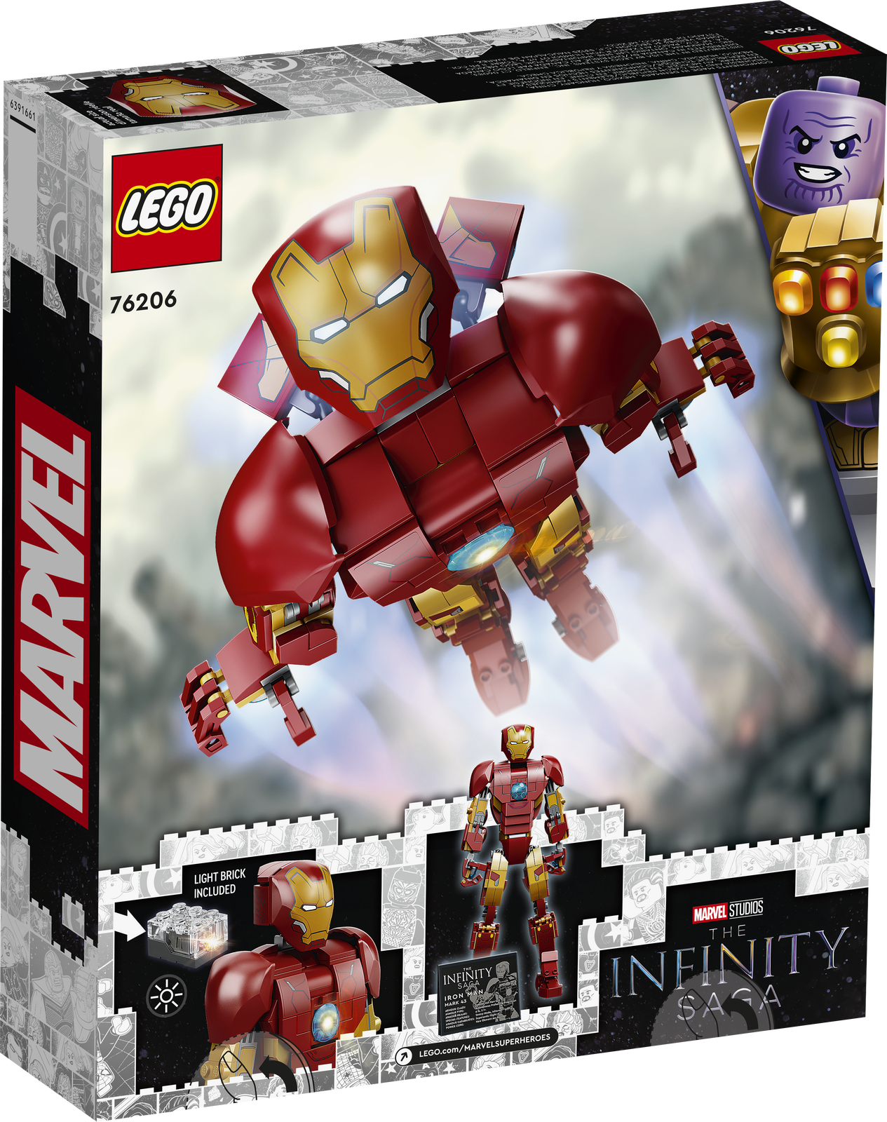 LEGO Marvel Iron Man Figure 76206