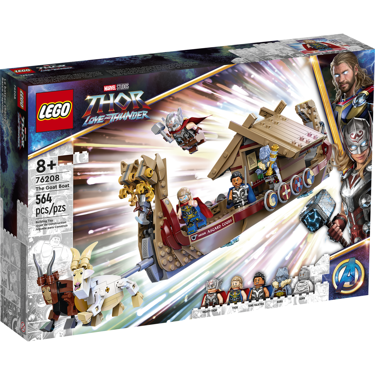 Lego Marvel Thor Love & Thunder The Goat Boat 76208