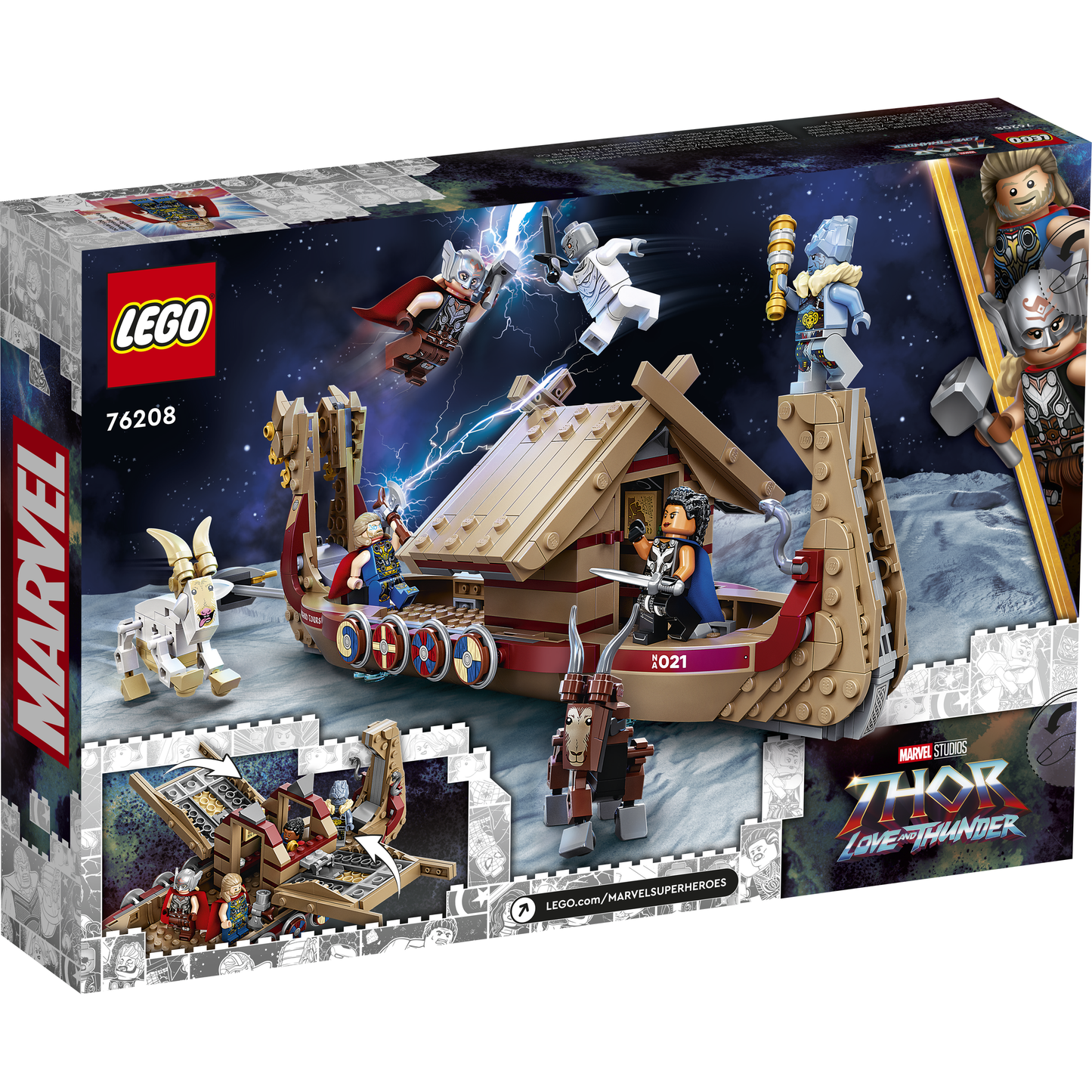 Lego Marvel Thor Love & Thunder The Goat Boat 76208