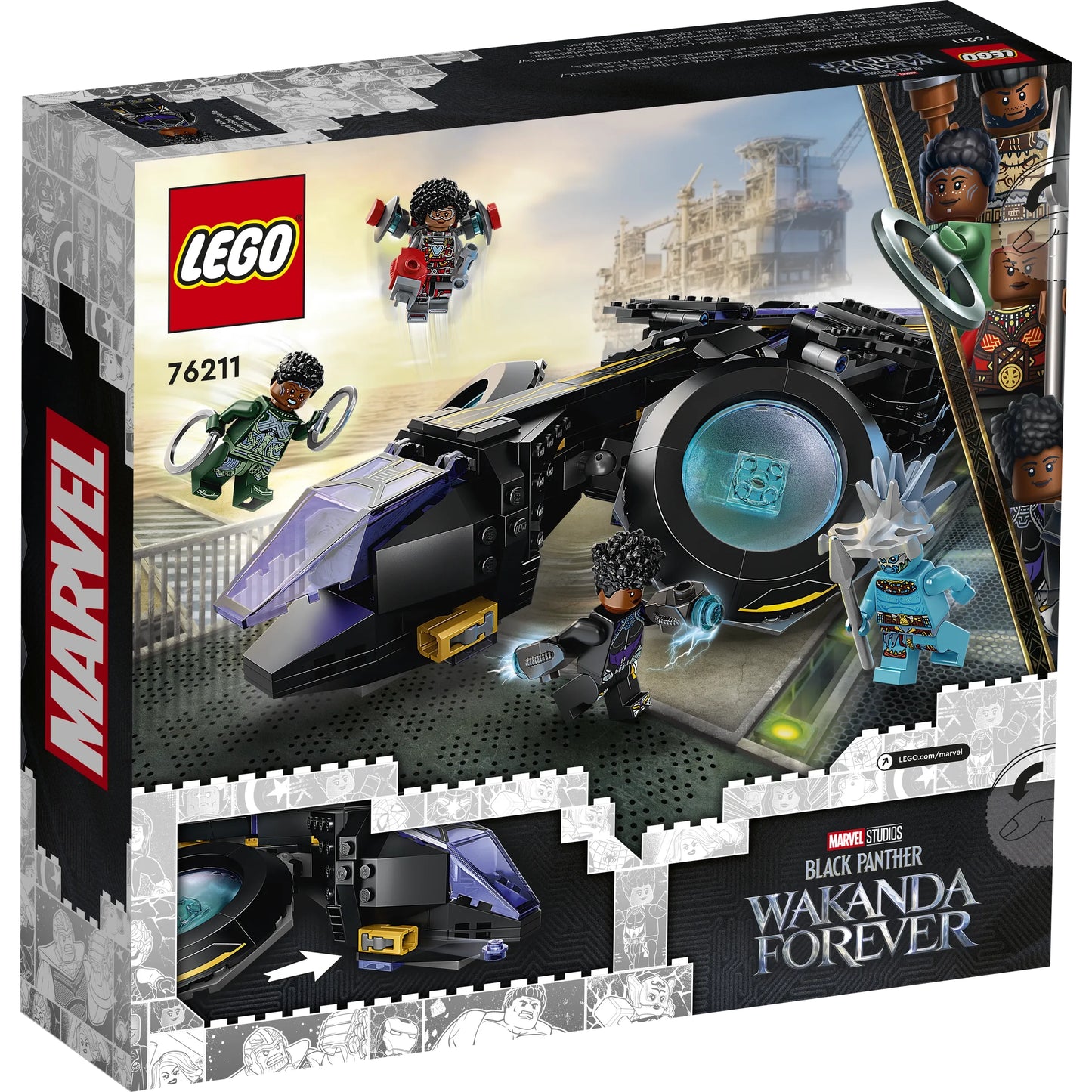 Lego Black Panther Wakanda Forever Shuri's Sunbird 76211