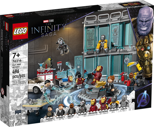 Lego Marvel Iron Man Armoury 76216