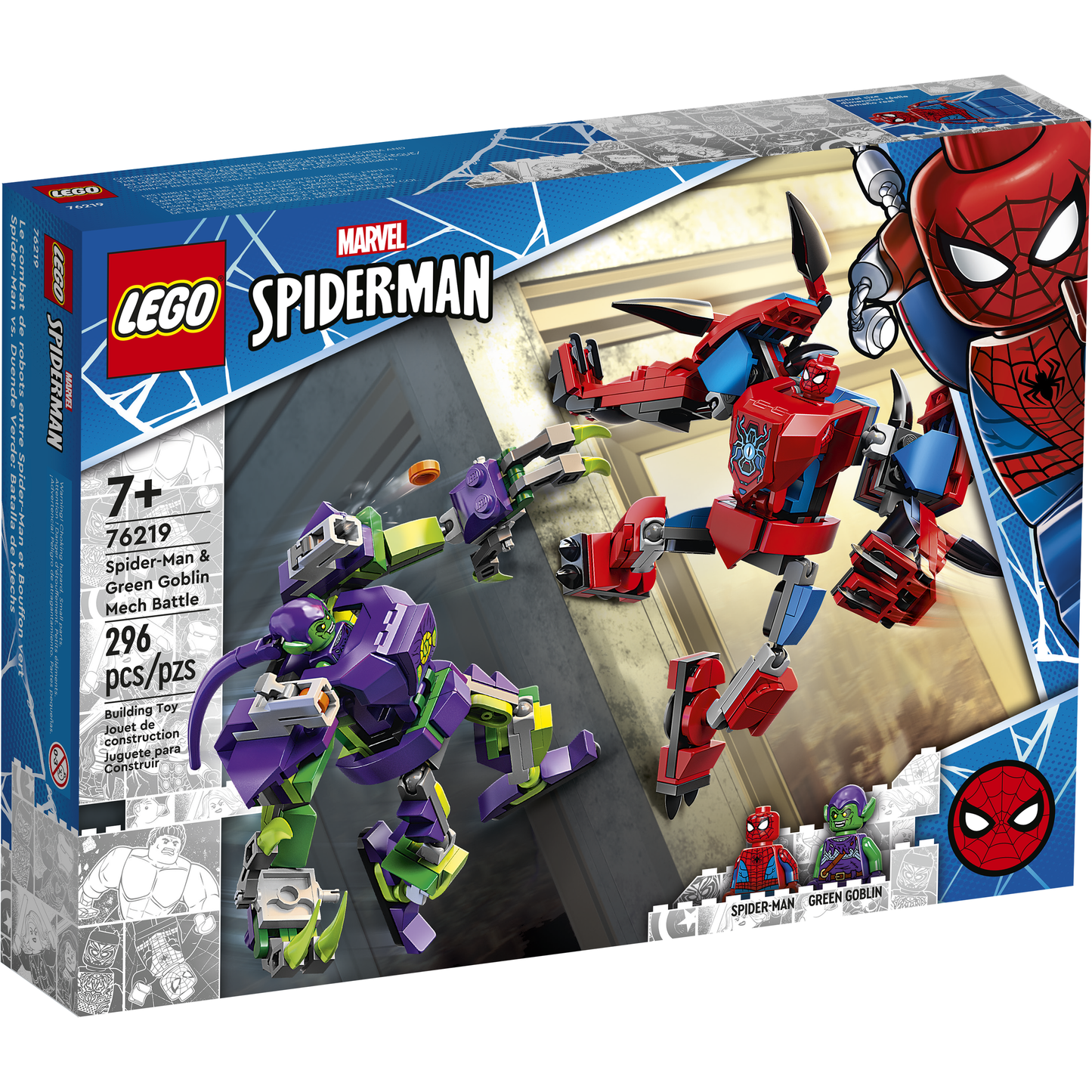 Lego Marvel Spider-Man & Green Goblin Mech Battle 76219