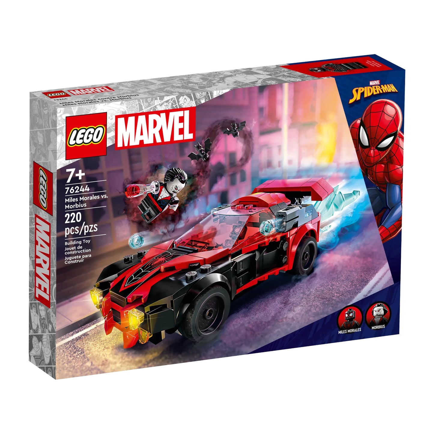 Lego Marvel Spider-man Miles Morales vs. Morbius 76244