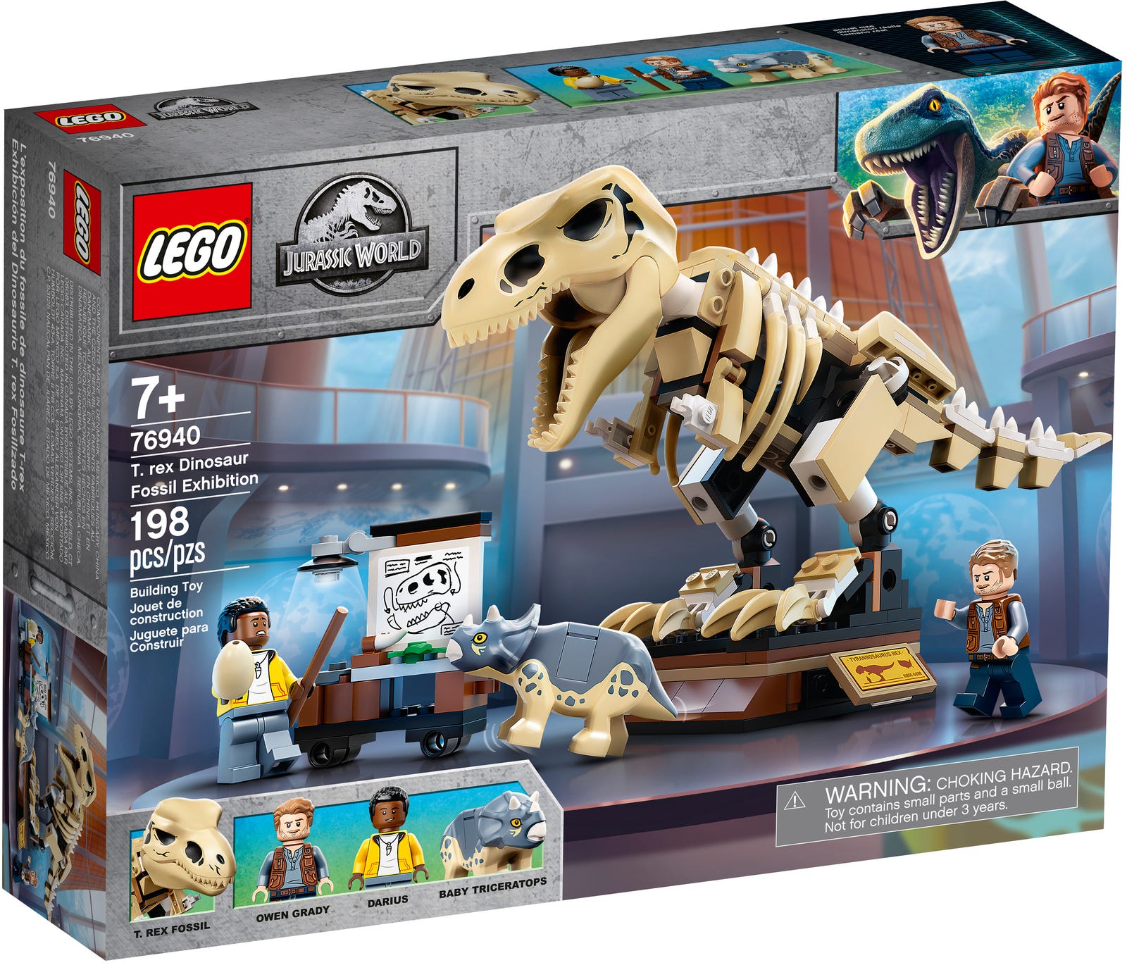Lego Jurassic World T-Rex Dinosaur Fossil Exhibition 76940