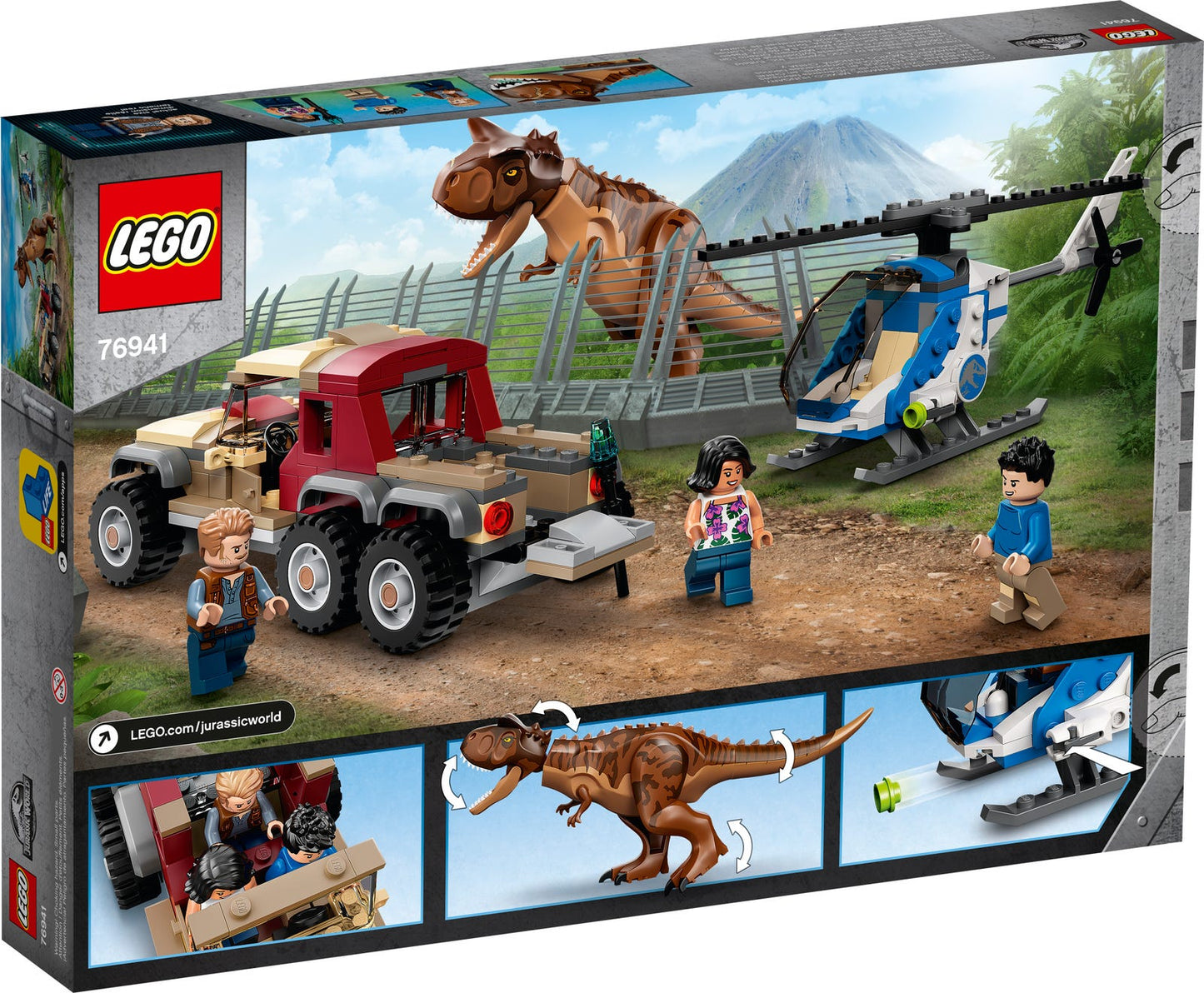 Lego Jurassic World Carnotaurus Dinosaur Chase 76941